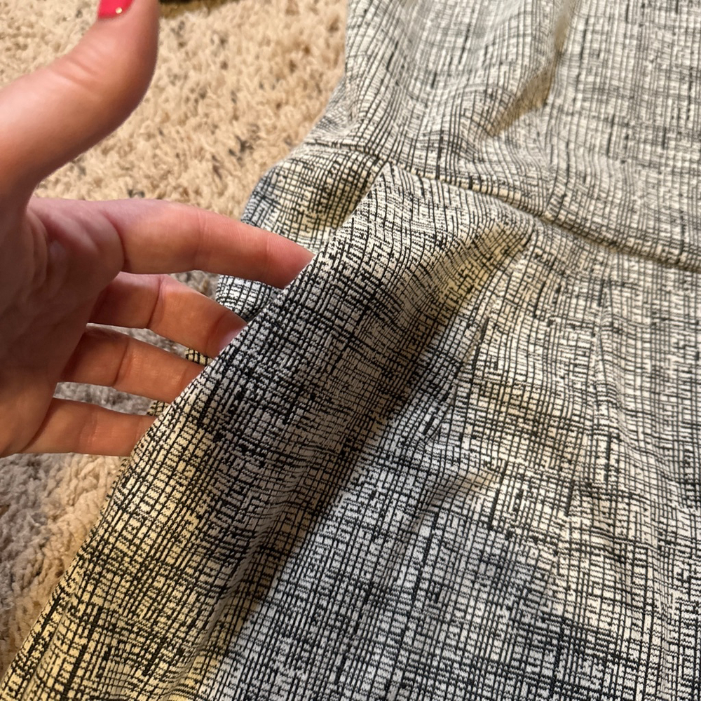 Women's Lands' End Black White Plaid Dress 14 - Picture 4 of 11